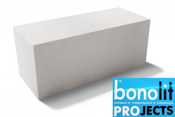 Газобетонный блок Bonolit Projects Дмитров (AeroStone) D600 B5 F100 600х200х500